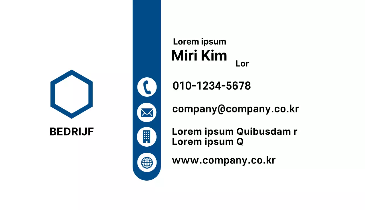 Blauwe illustratie schoon bedrijf