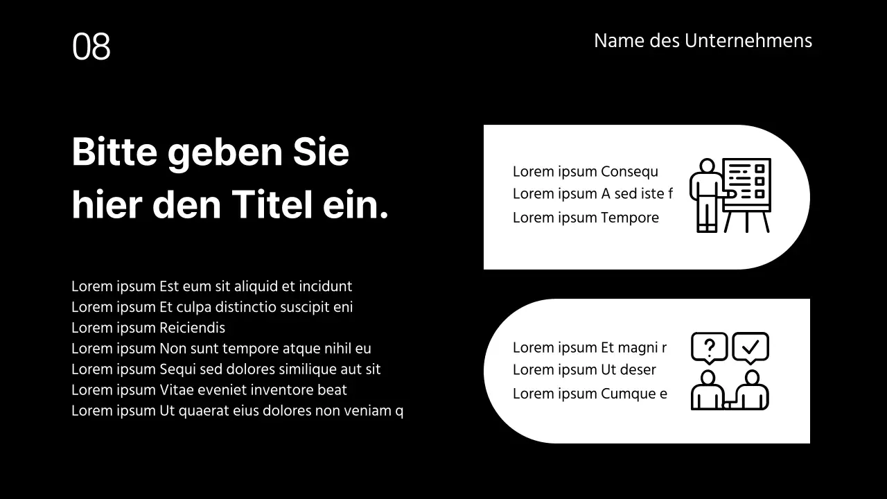 Verkaufspräsentationen für Unternehmen
