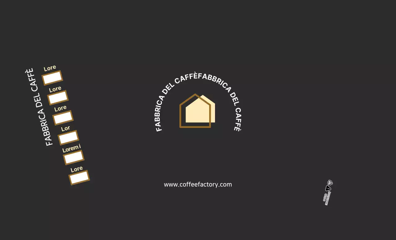 Tazze di carta moderne nere con logo del caffè