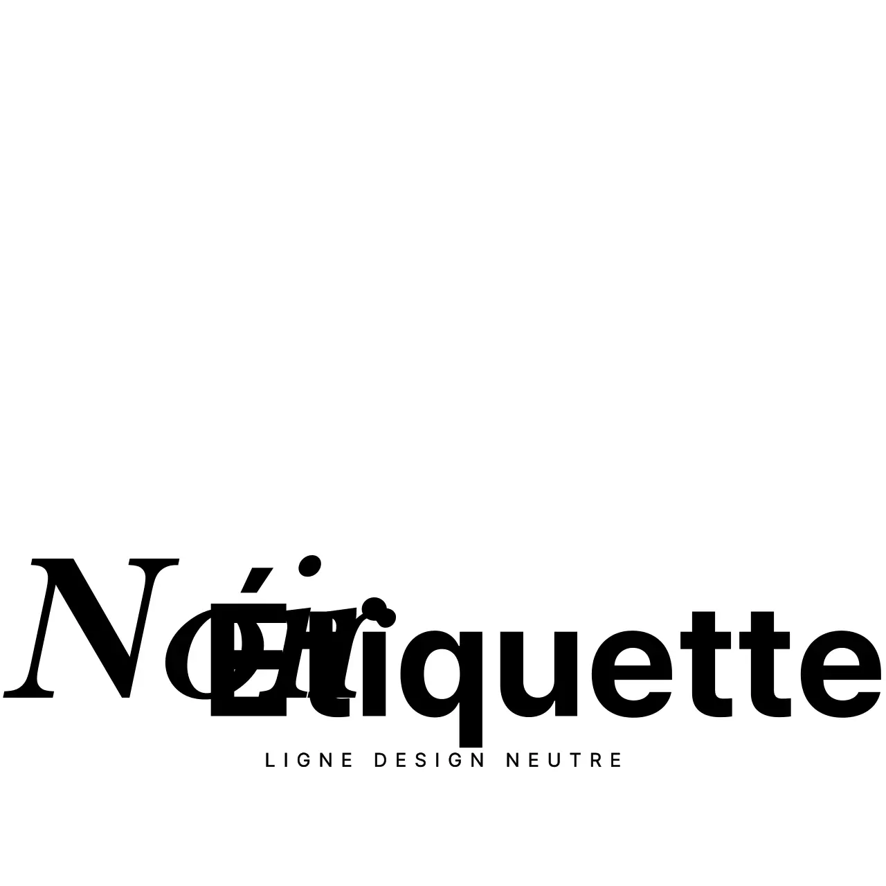 Concevoir un logo noir, simple et riche en texte pour un magasin de vêtements