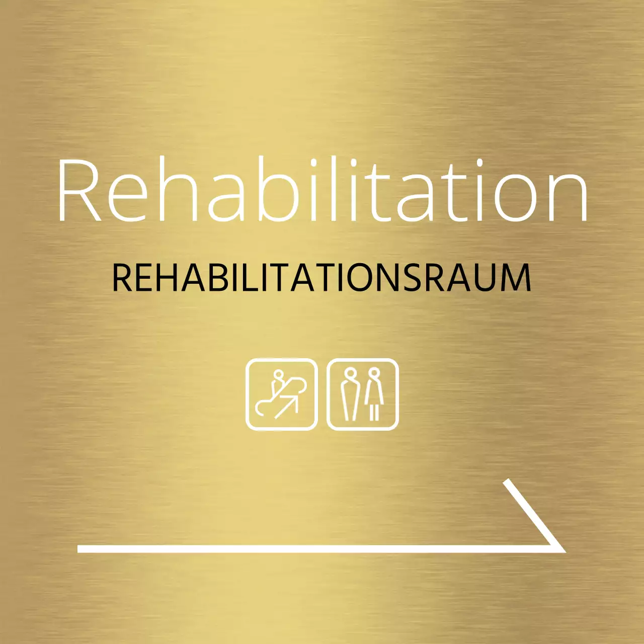 Einfache Gestaltung des Ortsführers mit weißen Linien und Ortsnamen von Krankenhäusern