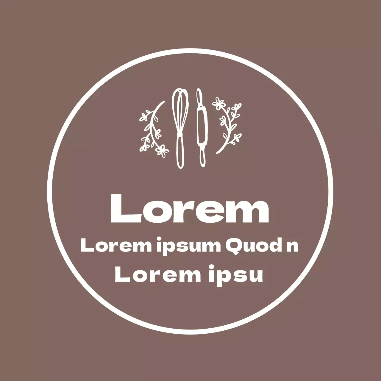 marrón ilustración sencilla panadería panadería