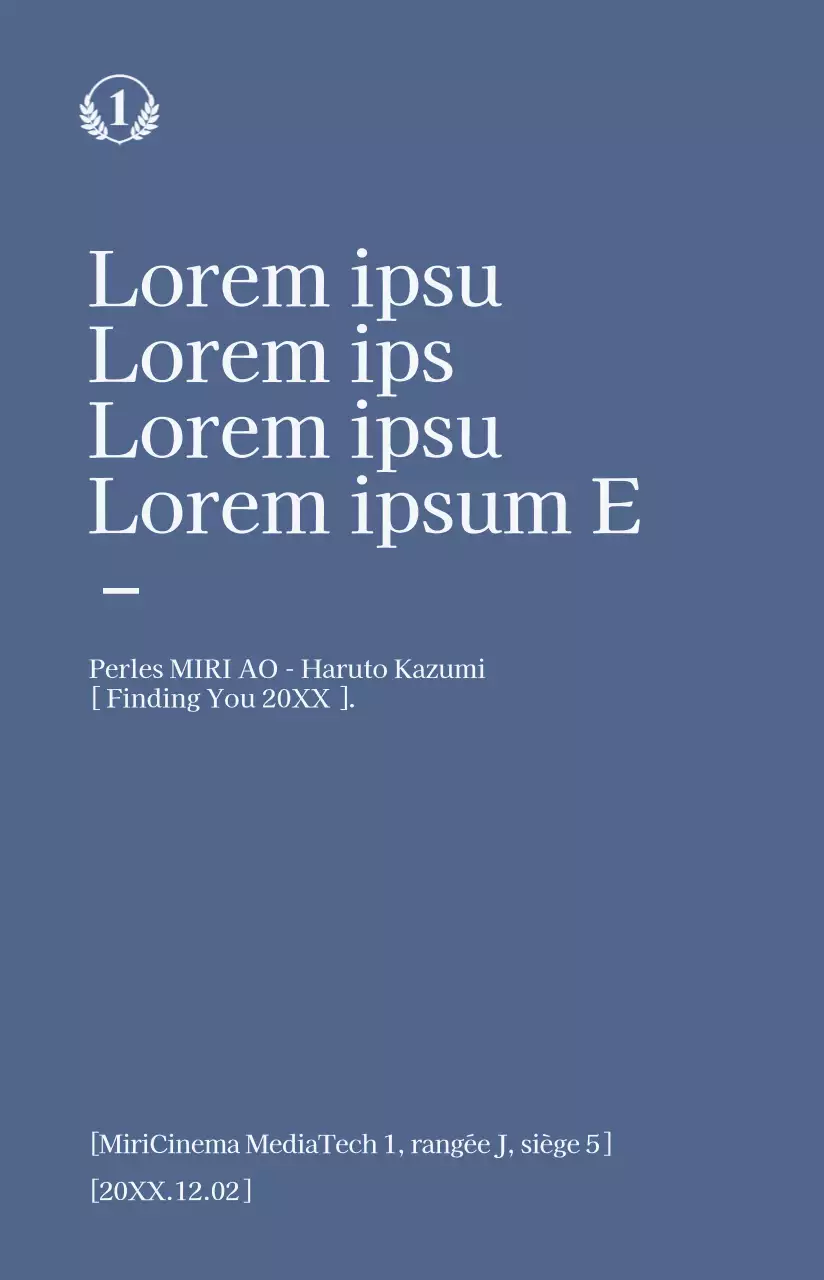 Affiches de films mettant en exergue des citations de films émotionnels dans des couleurs sourdes