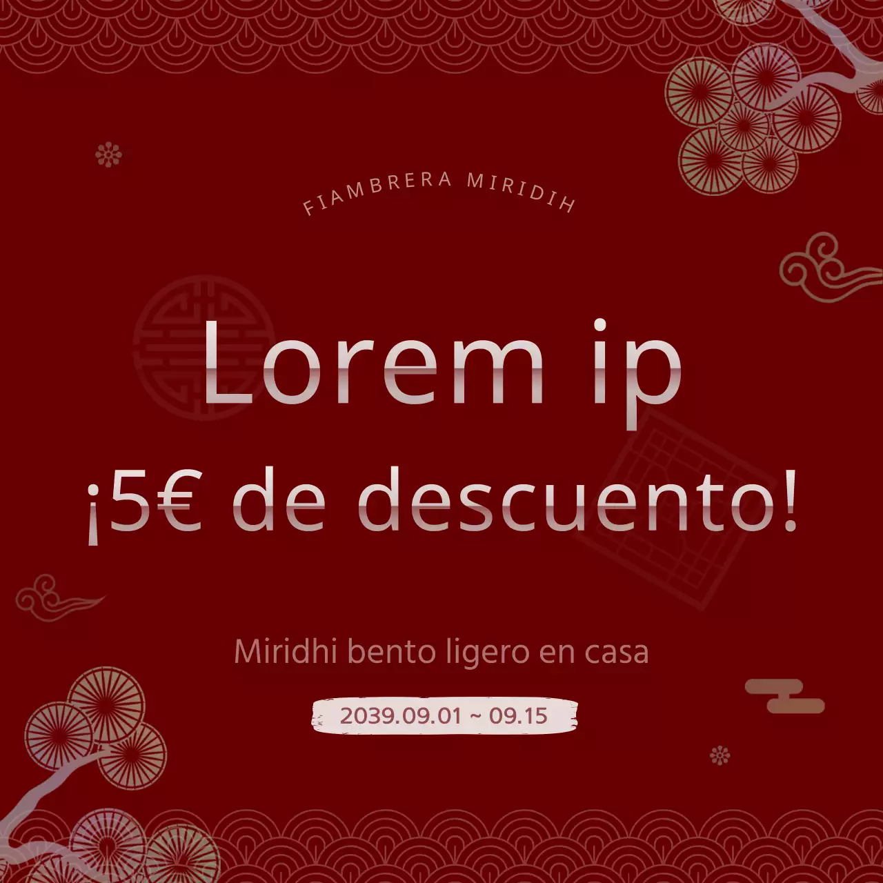 Descuento en las tradicionales cajas bento coreanas rojas y blancas