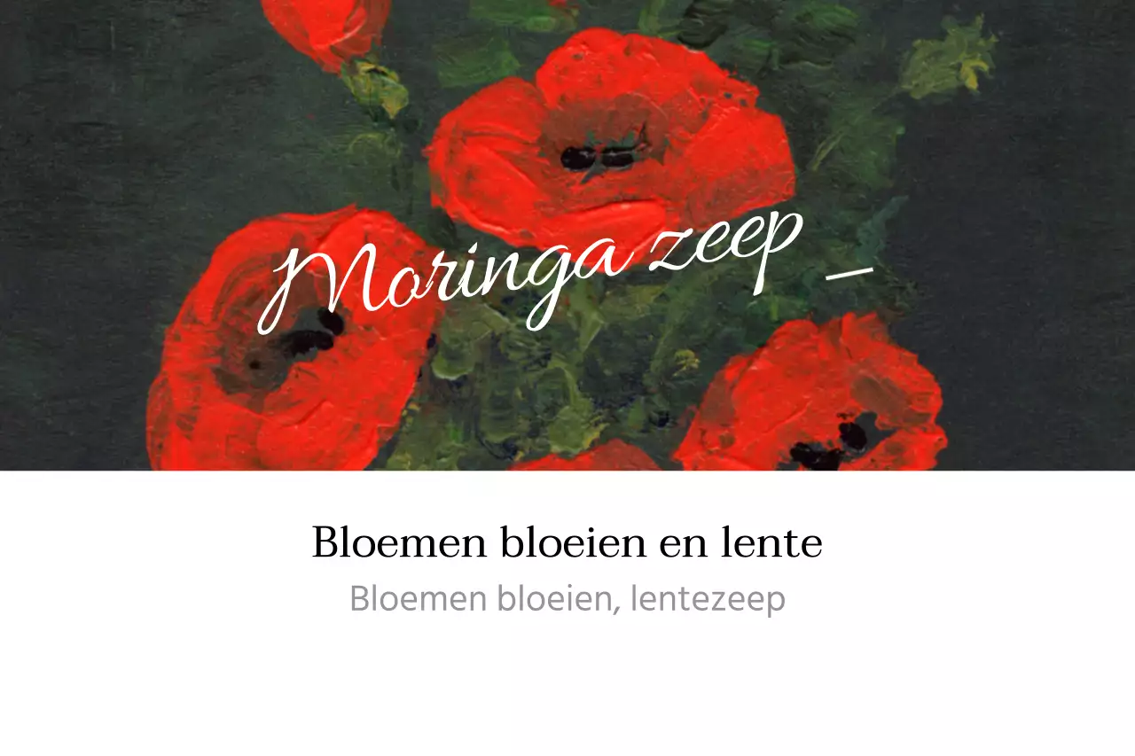 Wanneer de bloemen bloeien en de lente