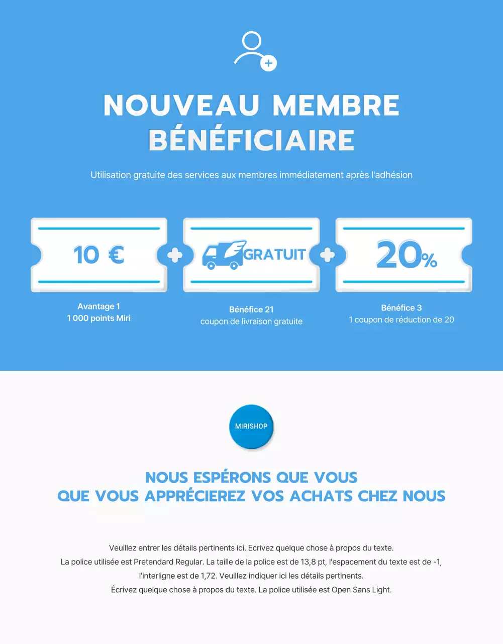 Comment utiliser le style bleu clair par défaut pour les centres commerciaux ?