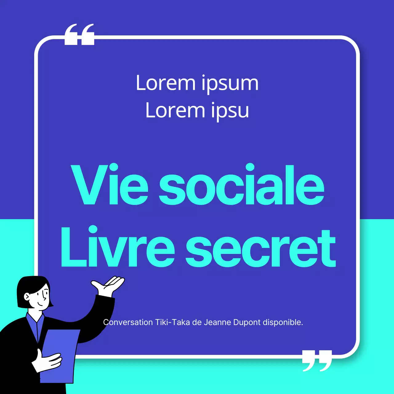 Promouvoir le lancement d'un livre de menthe simple et d'un livre bleu