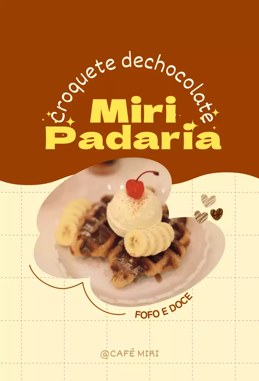 Promova o seu menu com uma bonita moldura castanha e amarela