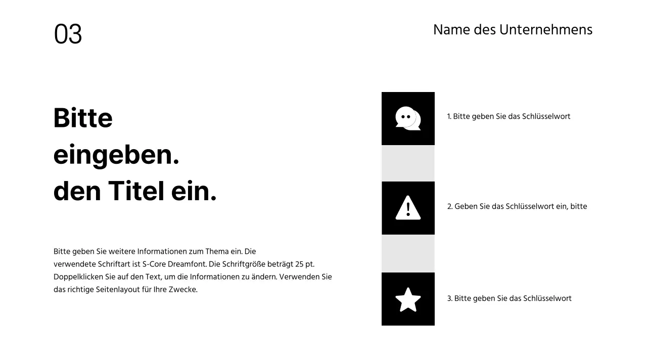 Verkaufspräsentationen für Unternehmen