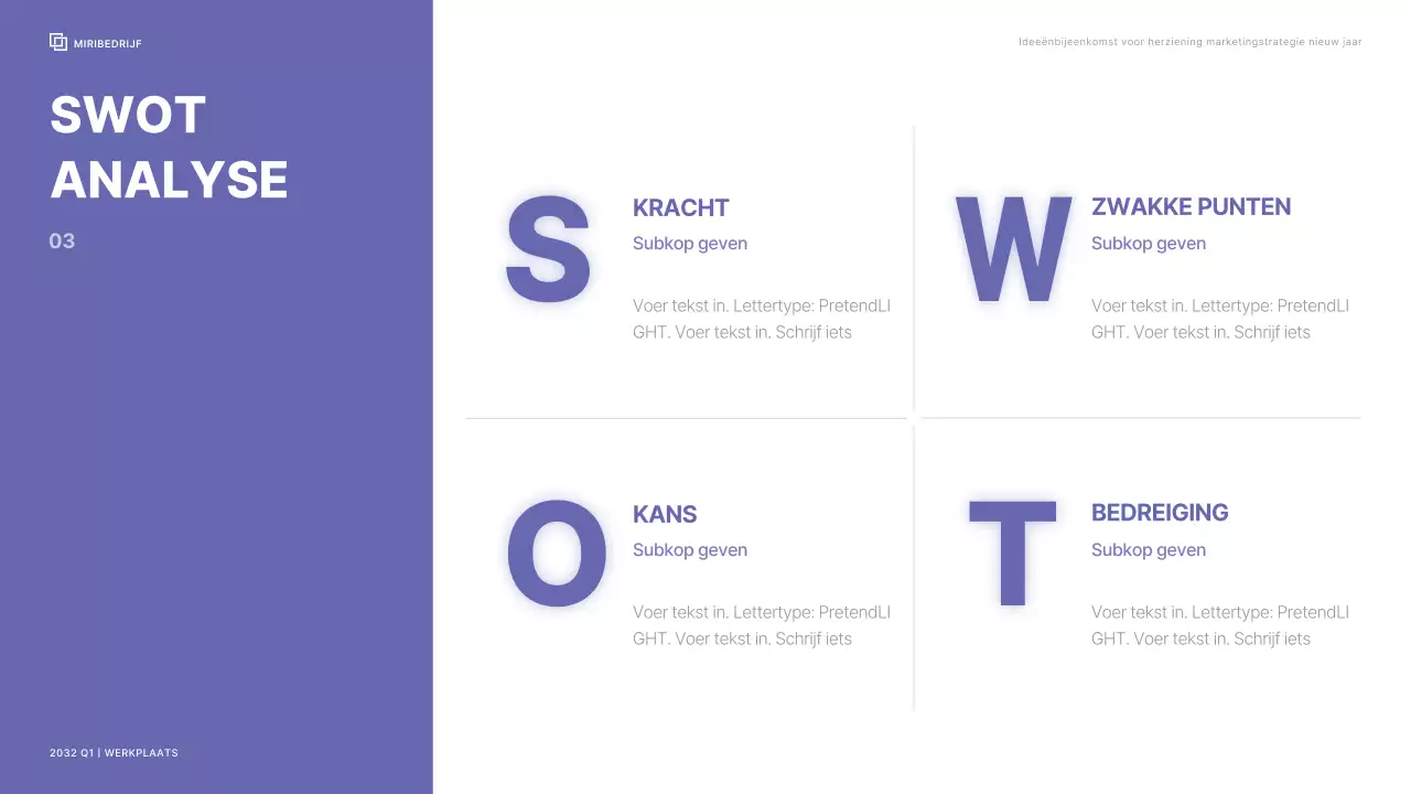 Bedrijfswerkplaats met een strak kleurenschema in bessenpontkleuren
