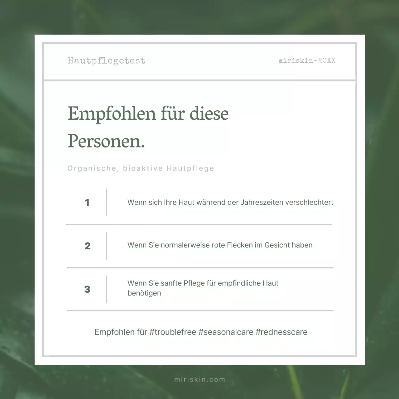 Green's Organic Cosmetics Bewertung