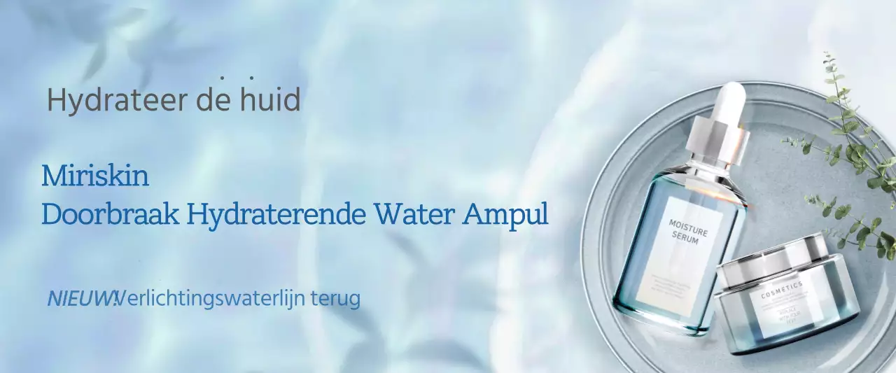 Blauwe, frisse golf concept huidverzorging