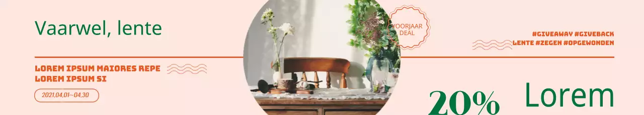 roze groen foto uitgelicht interieur uitverkoop evenement promotie