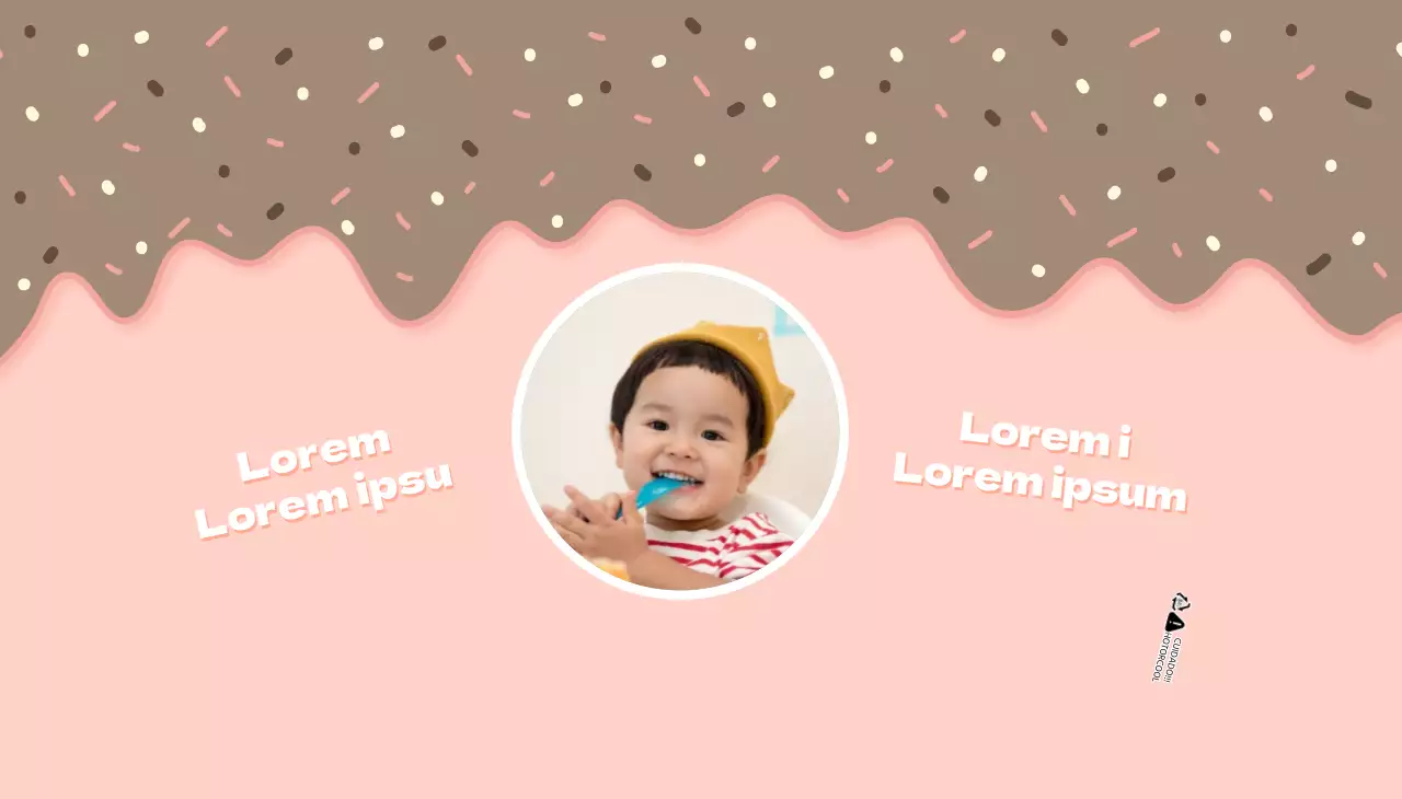 Copos de papel cor-de-rosa bonitos para gelado Feliz Aniversário