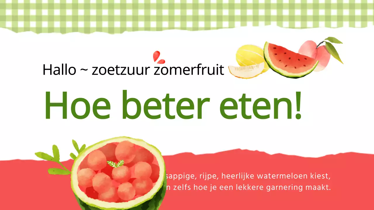 Limoengroen veelkleurig schattig illustratie zomer seizoensfruit Hoe beter eten YouTube thumbnail