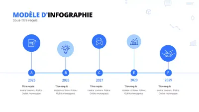 Blue Tone Clean Timeline Infographic Business Template