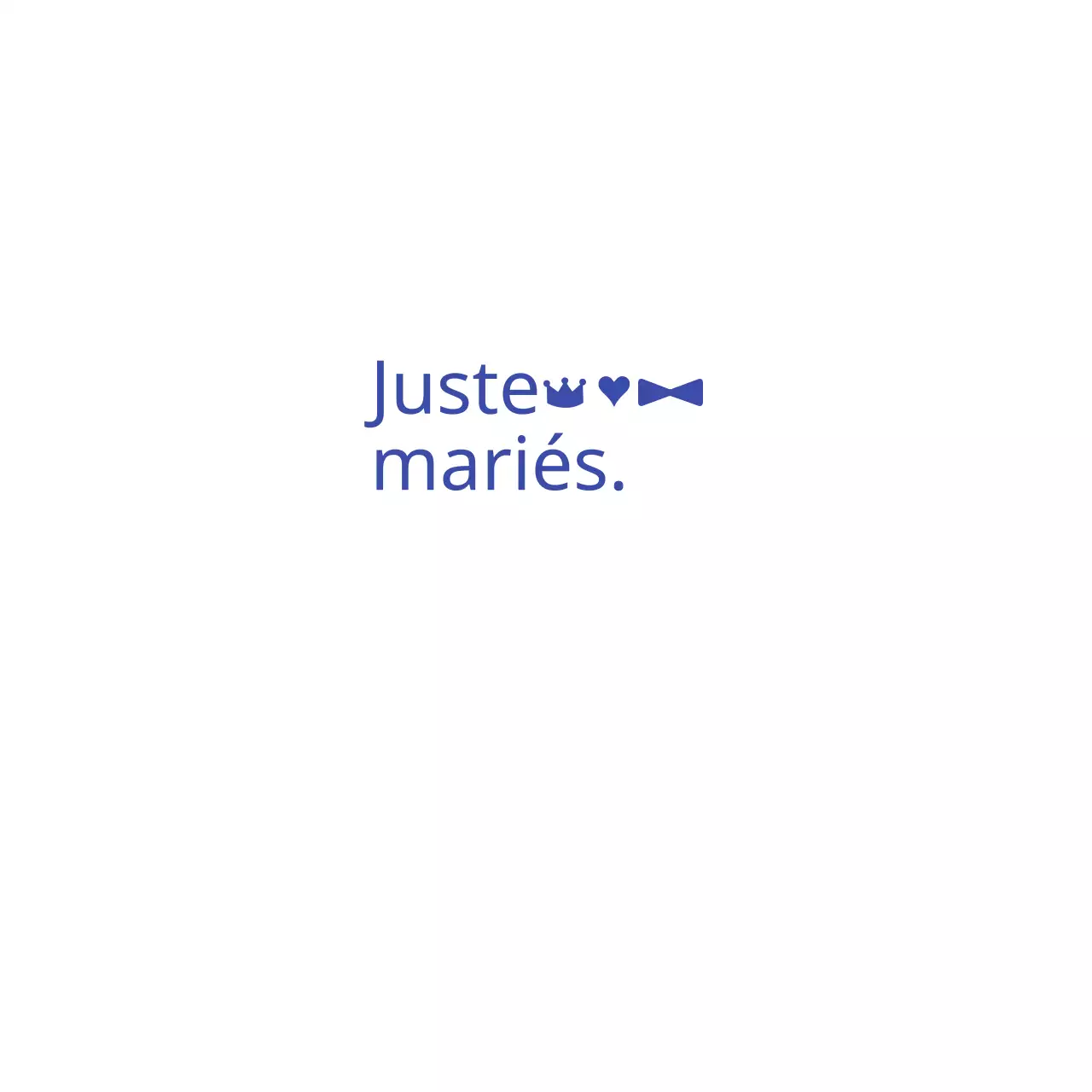 Just Married. 냅킨