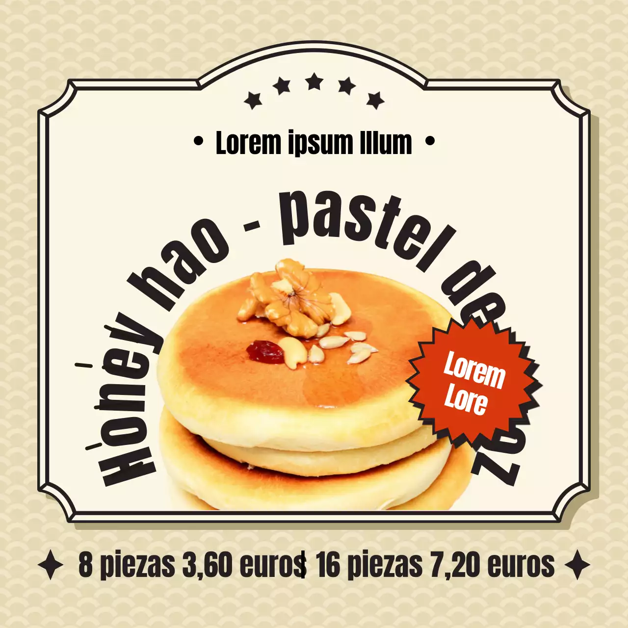 Bocaditos de invierno de inspiración retro y color beige