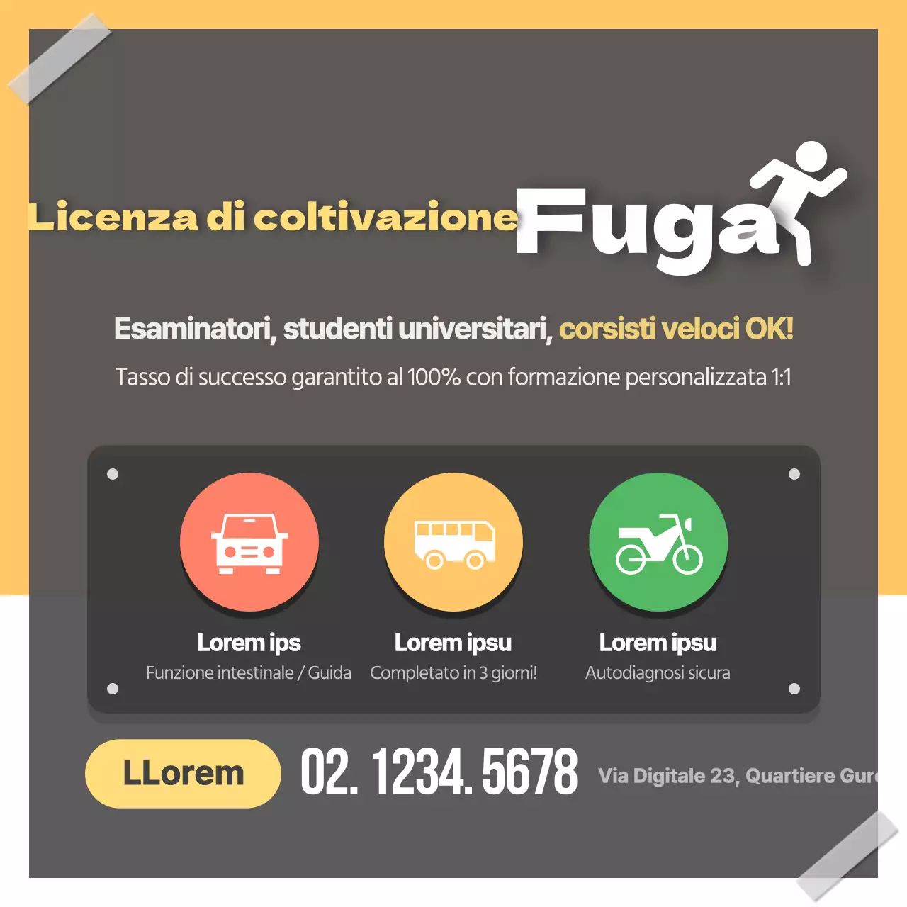 Fuga dalla licenza agricola