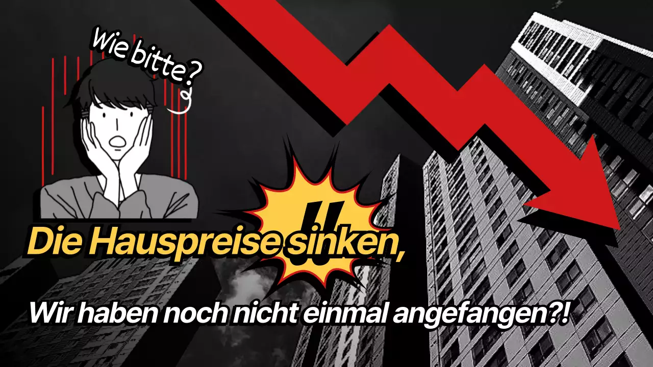 Roter und gelber Knebel Analyse der Immobilienperspektiven
