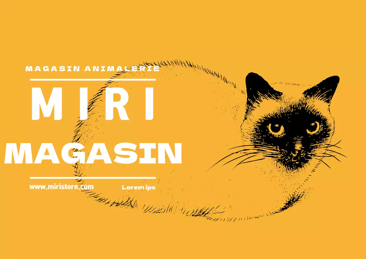 Étiquette jaune illustrée de l'animalerie