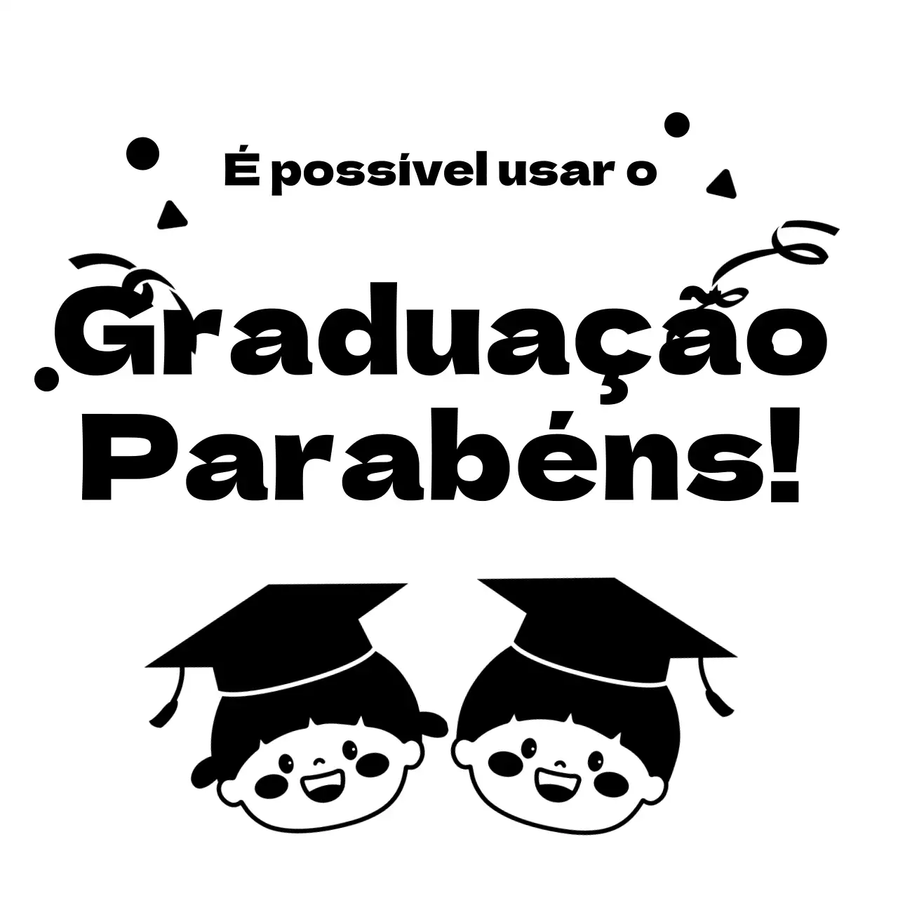 Celebração da formatura do jardim de infância com ilustração de crianças negras felizes