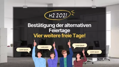 Alternative Urlaubsankündigungen mit Fotos und Illustrationen in Schwarz und Gelb