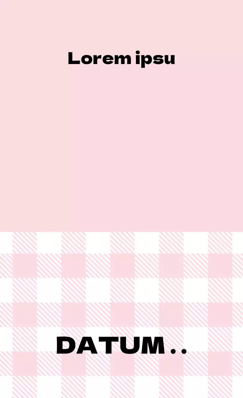 Rosa karierte Küchenetiketten