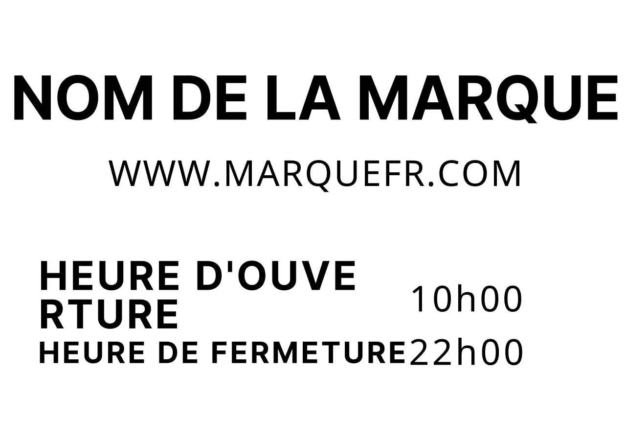 Papier noir simple pour le lettrage du nom de la marque