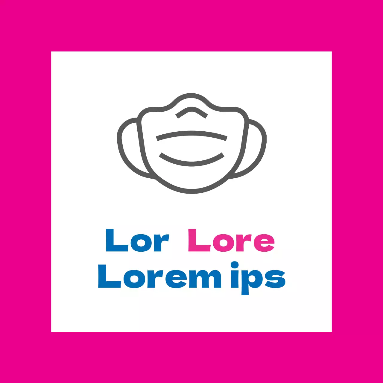 Comment porter un masque corona illustré rose bleu