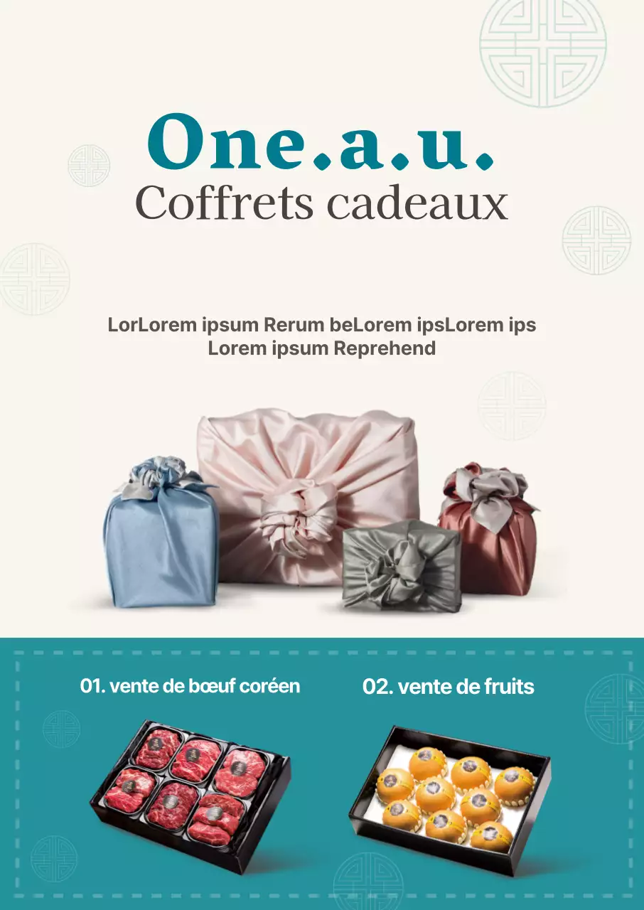 Vente de coffrets cadeaux Chuseok