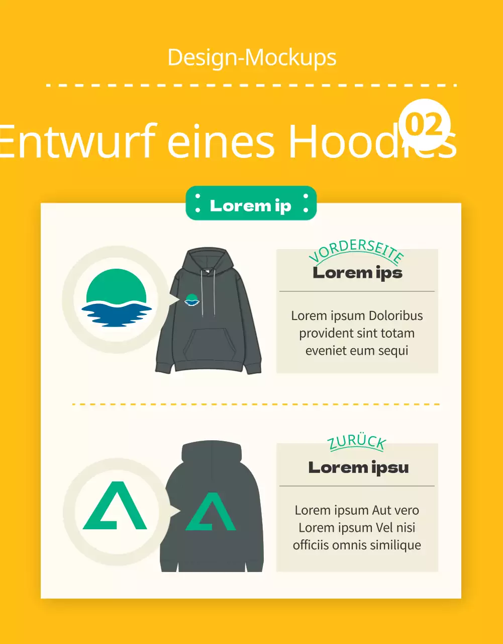 Grüner, knackiger und sauberer College-Kapuzenpulli (Detailseite)