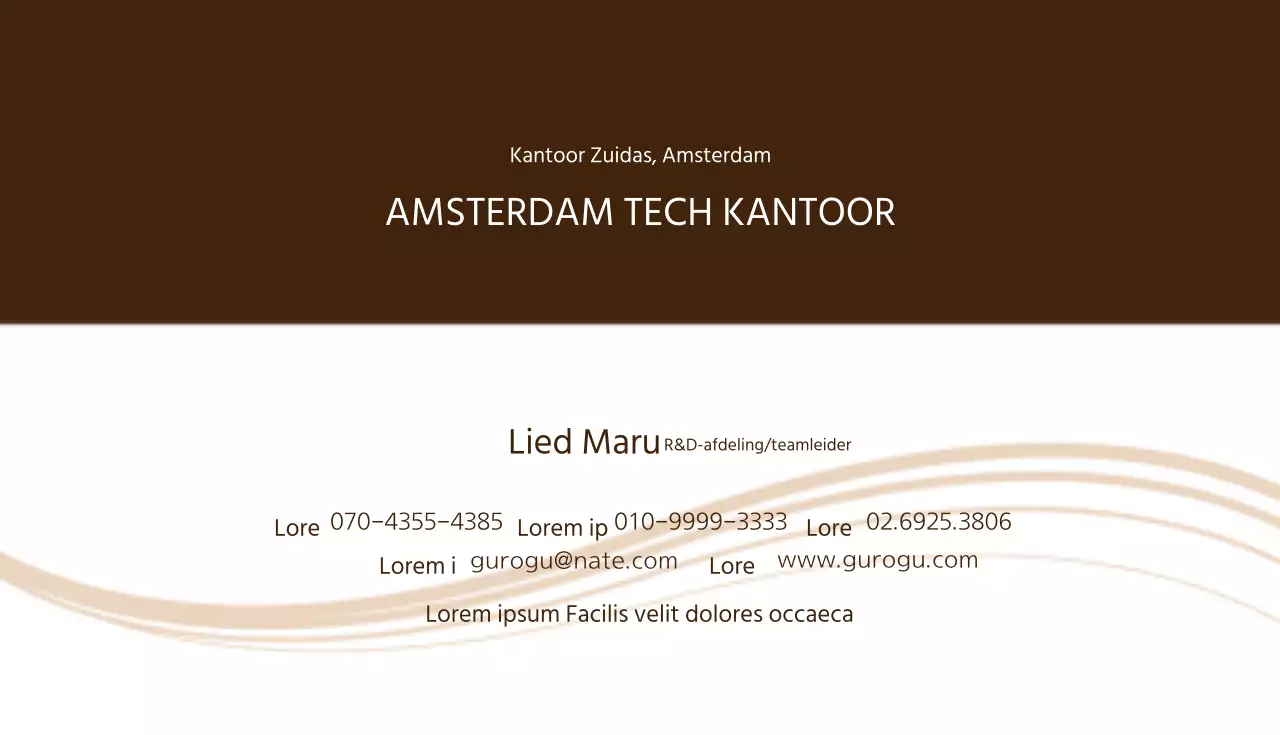 Miradi kantoor visitekaartje