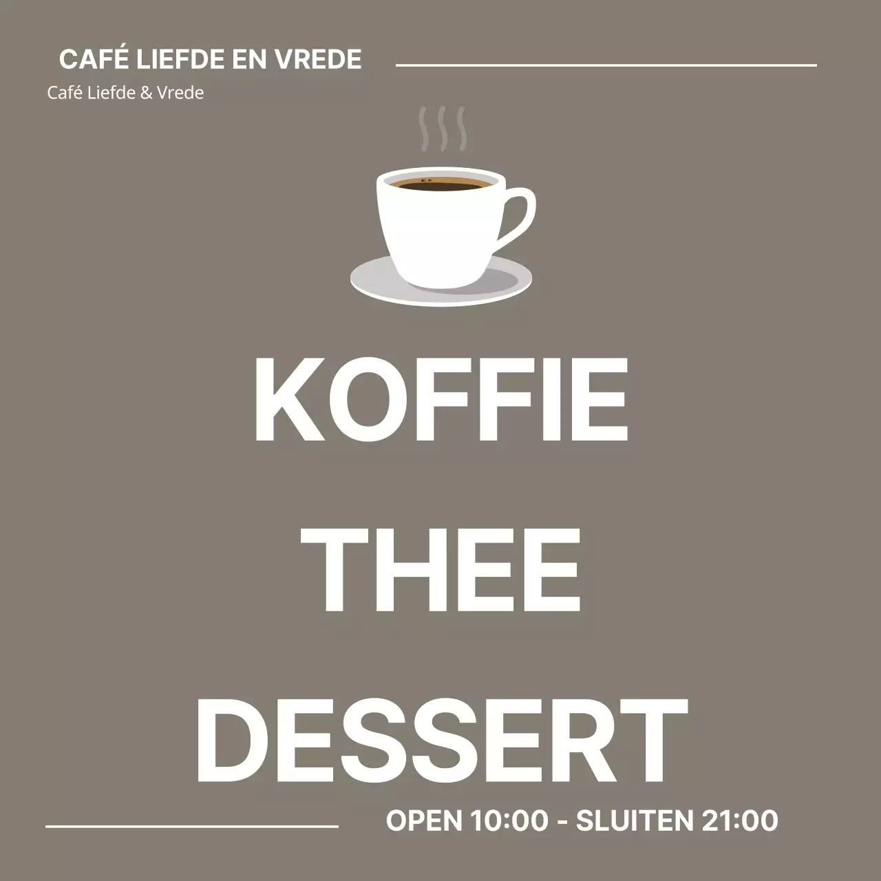 Liefde & Vrede_Square Banner