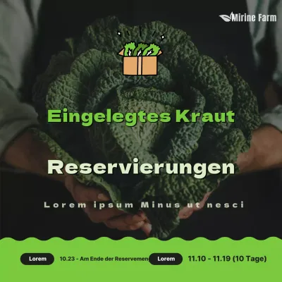 So reservieren Sie Ihren grünen, süßen Sauerkrautkohl