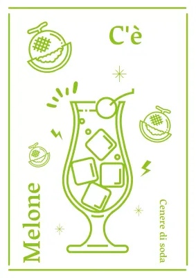 Eventi MeronSoda con linee verde lime