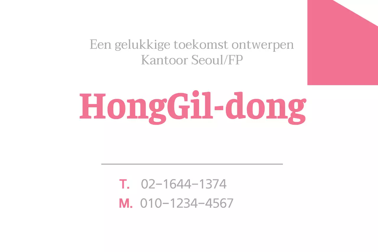 Gelukkige toekomst roze