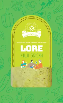 Groene foto vintage voedsel kiwi saus label