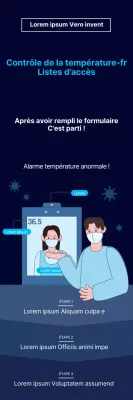 Guide de prévention du coronavirus simple et illustré en bleu