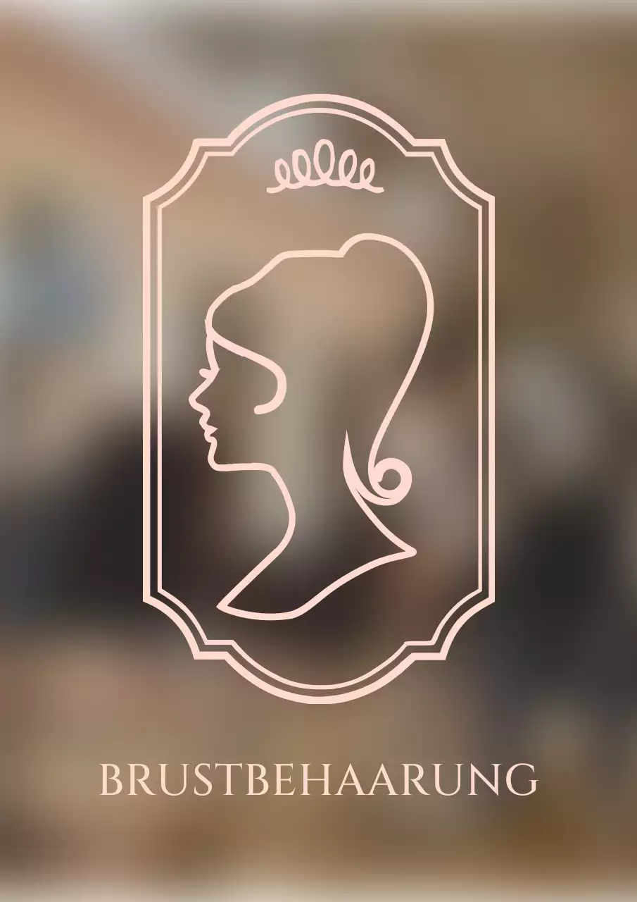 Ein Schönheitssalon mit rosafarbenem, luxuriösem Dekor und der Seitenansicht einer Frau.