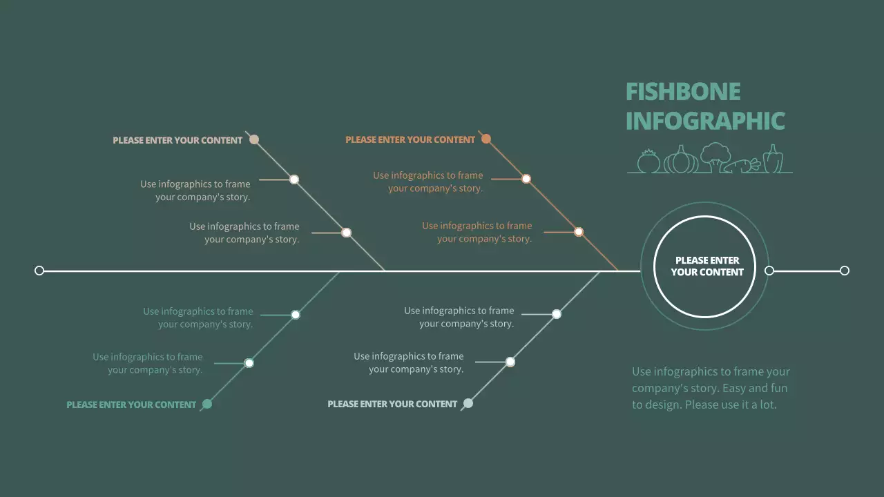 緑 シンプル 資料 インフォグラフィック