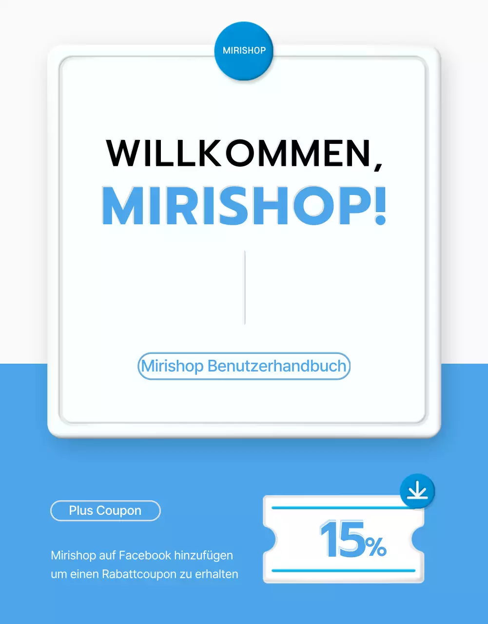 So verwenden Sie den hellblauen Standardstil für Einkaufszentren