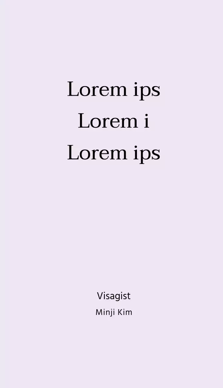 Mauve ivoor eenvoudige belettering schoonheid