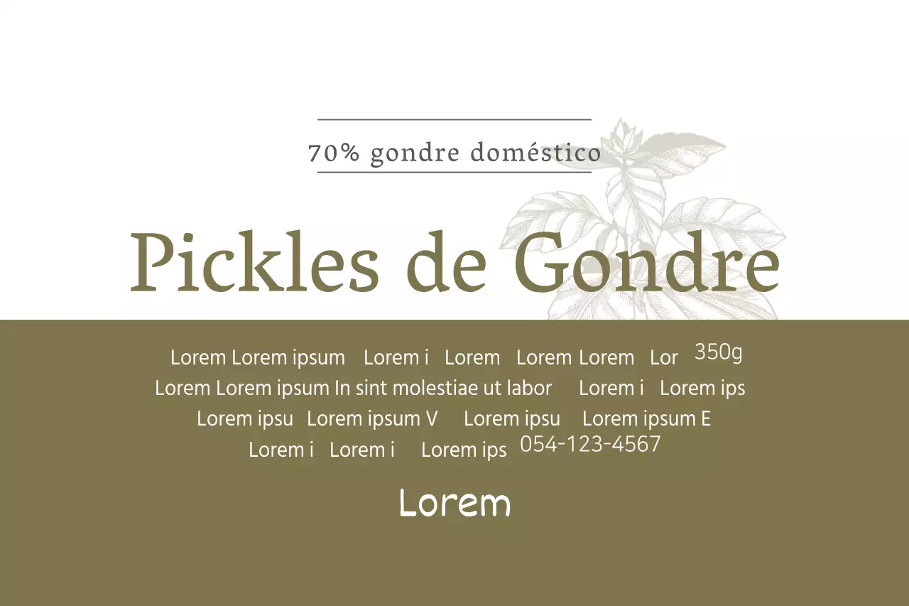 Pickles de Gondre