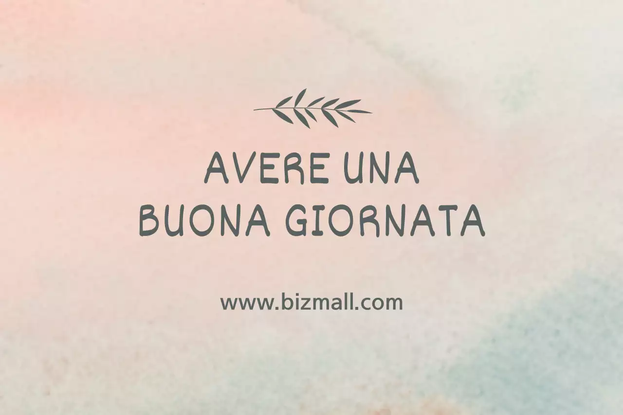 BUONA GIORNATA