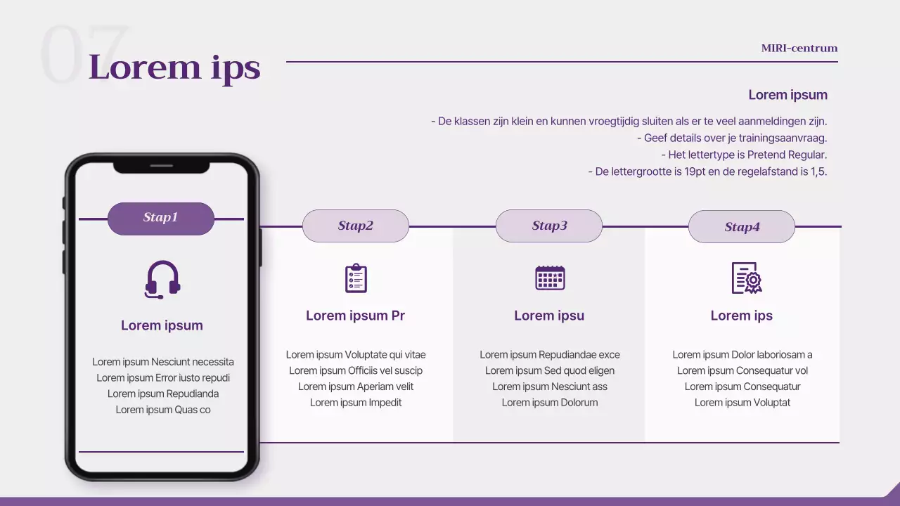 Voorstel voor een eendaagse workshop in paars