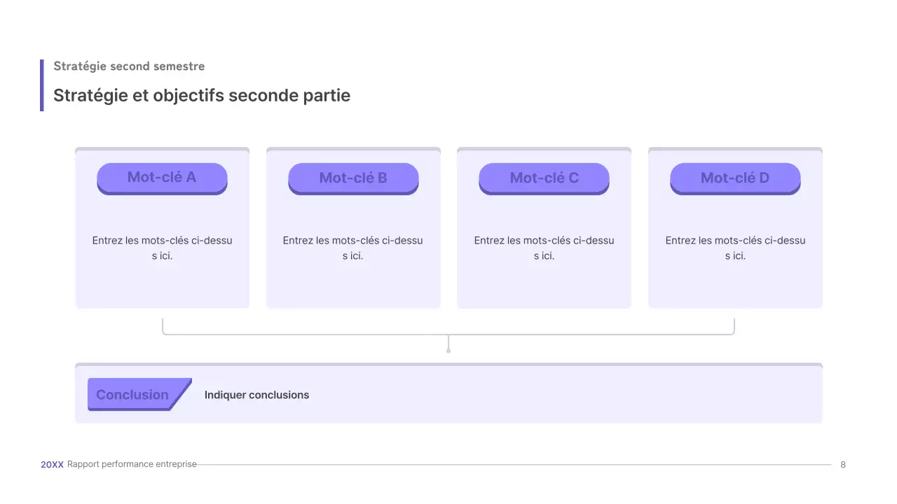 Kit de présentation d'entreprise violet, concept UI tridimensionnel
