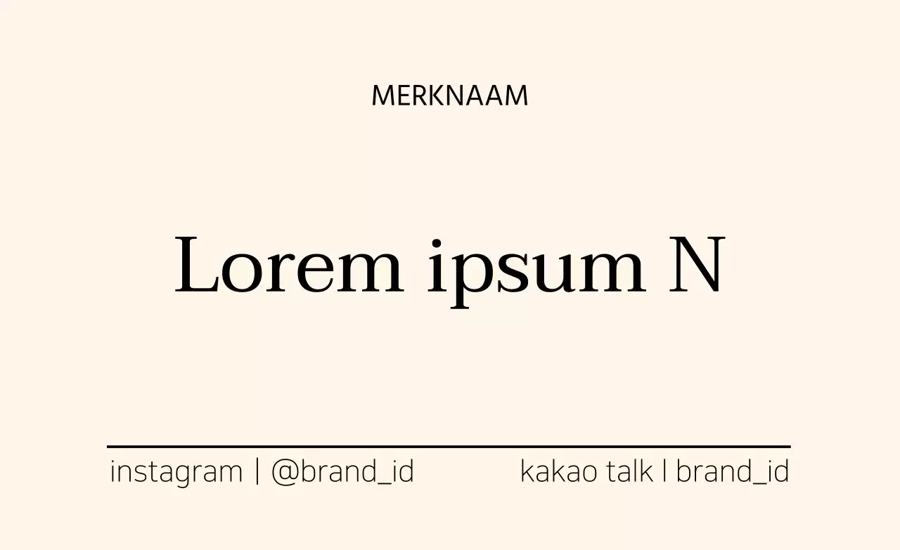 Abrikooskleurig effen merklabel