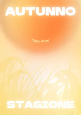 Raccolta autunnale di tendenza con arancioni e gialli post