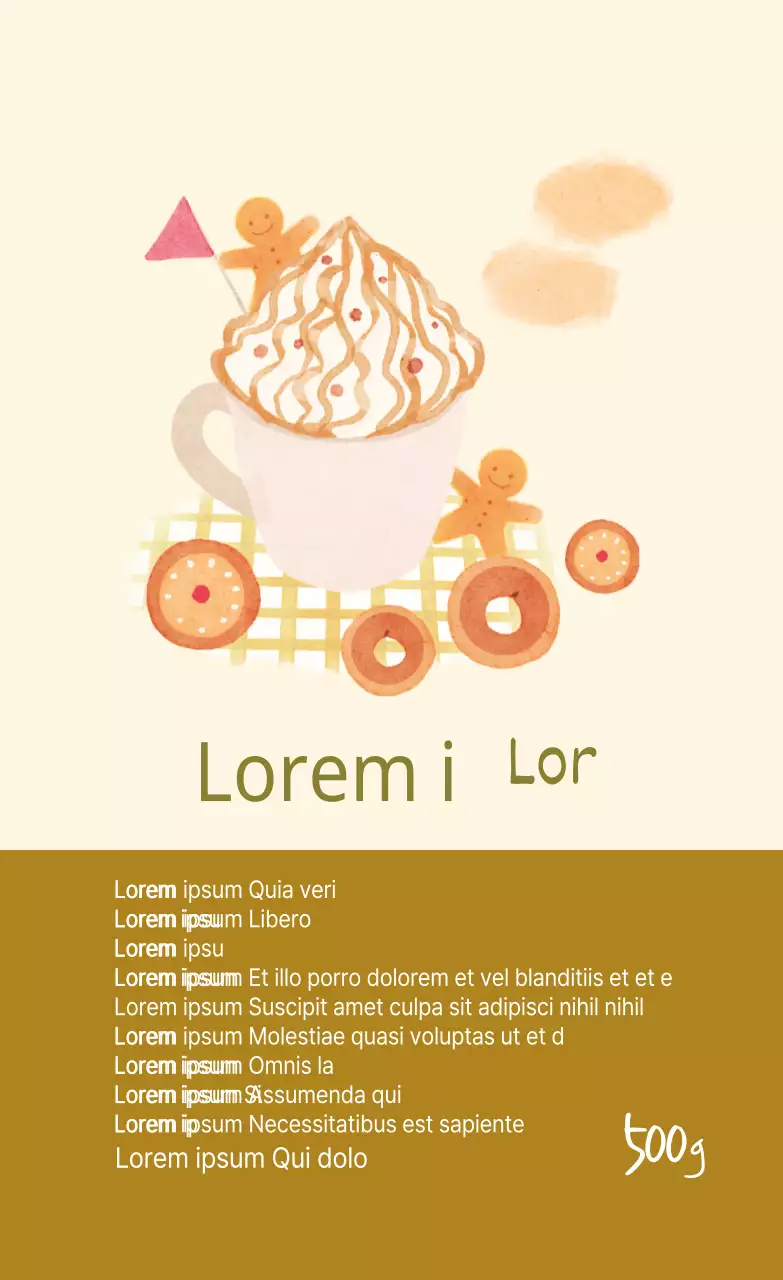 Poudre beige ivoire illustrée Vanilla Latte